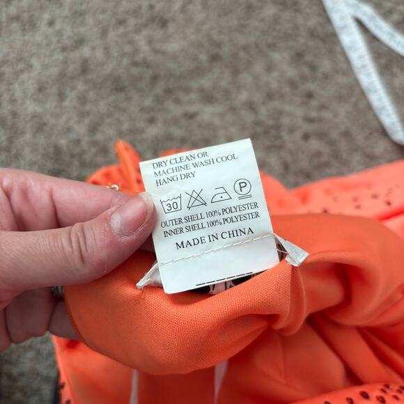 Panoply Orange Fitted Beaded Spandex One Shoulder Gown Prom Formal 10 - Picture 9 of 16